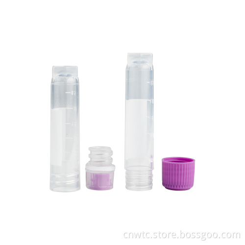 10ml Plastic Cryovial Tubes: Clear Sample Storage Containers for Freezing